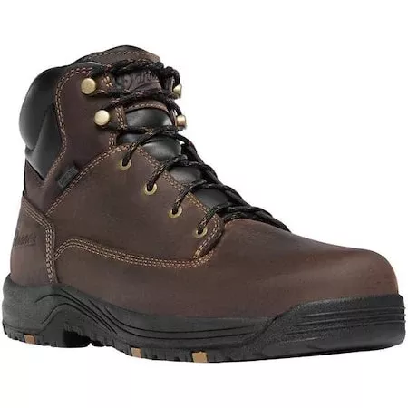 Men’s 6-Inch Work Boot, 10 1/2, Aluminum Toe, 6 in H, Brown, 19453