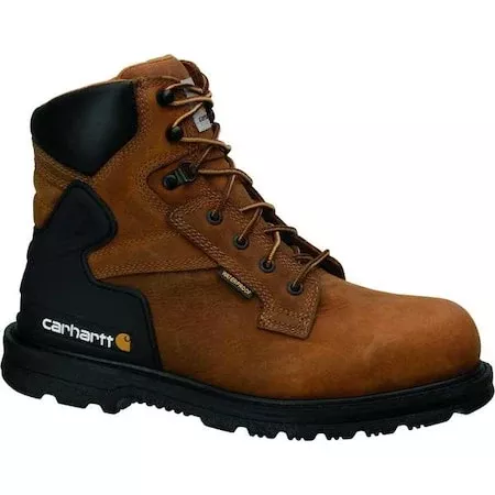 Men’s 6-Inch Work Boot, 11 M, Steel Toe, 6 in H, Brown, CMW6220