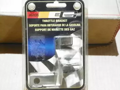 Mr. Gasket #6038 Universal Manual Transmission Chrome Throttle Cable Bracket