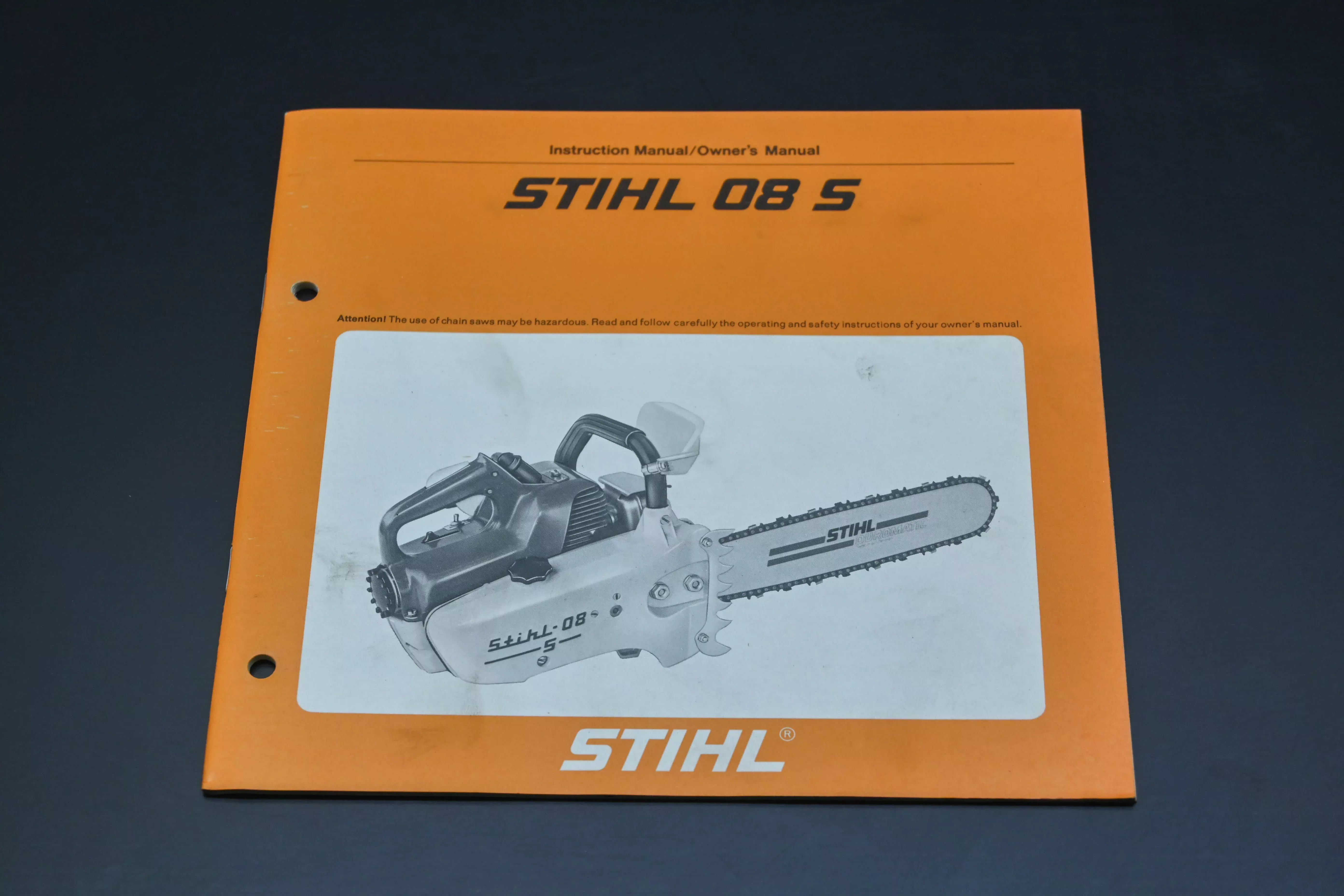 OEM Stihl 0451 108 0121 08 S Chain Saw Owner's Manual