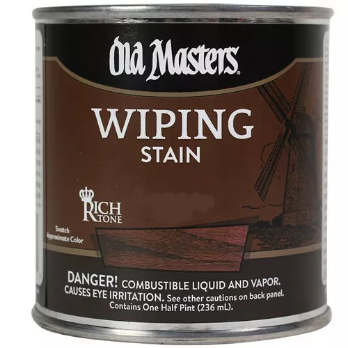 Old Masters- Wiping Stain- Red Mahogany- Half Pint