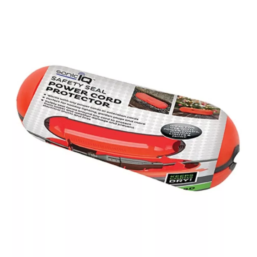 Outdoor Wire Protector, Safety Seal Cord Lock, Waterproof Casing, Orange