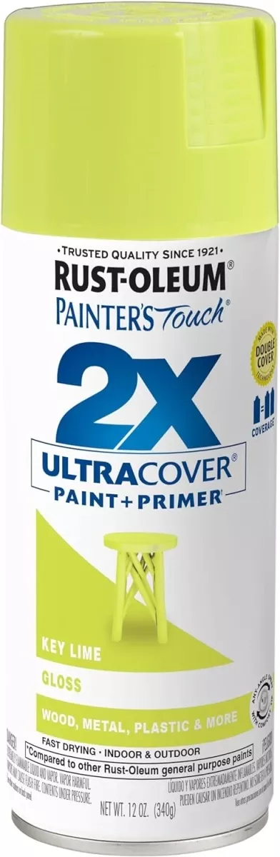 Painter's Touch 2x Spray Paint, Gloss Key Lime, 12-oz.