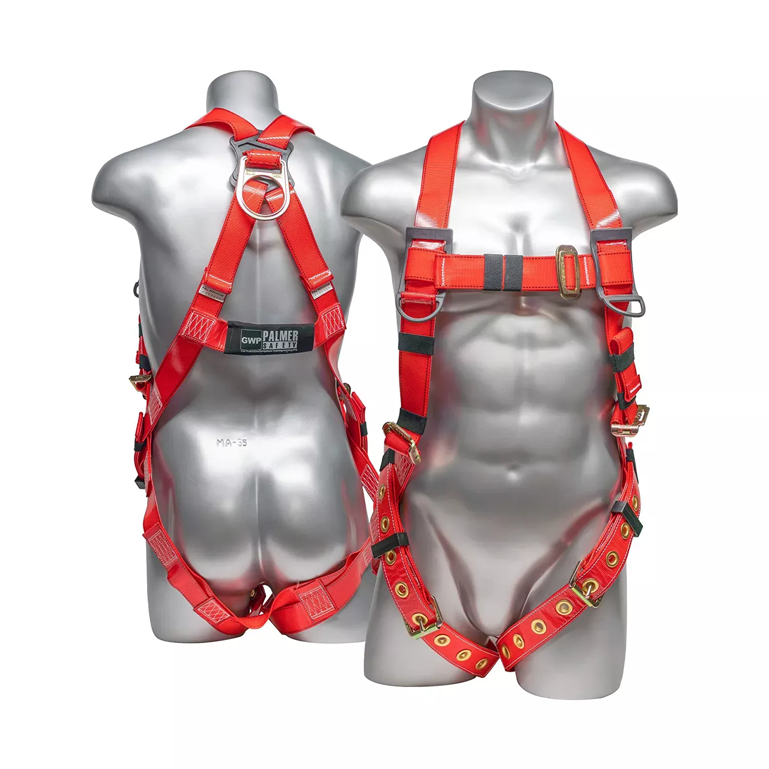 Palmer Safety Full Body Harness With Urethane Coated Webbing