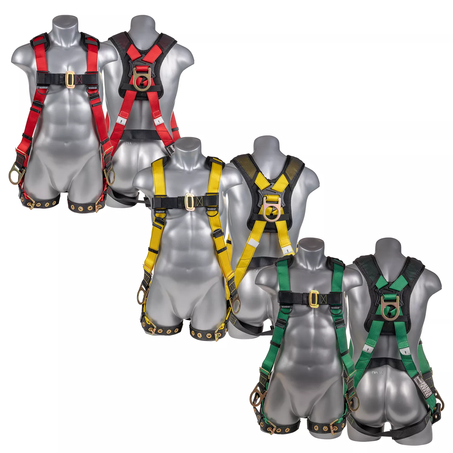 Palmer Safety Full Body Padded Harness With 3 D-Rings