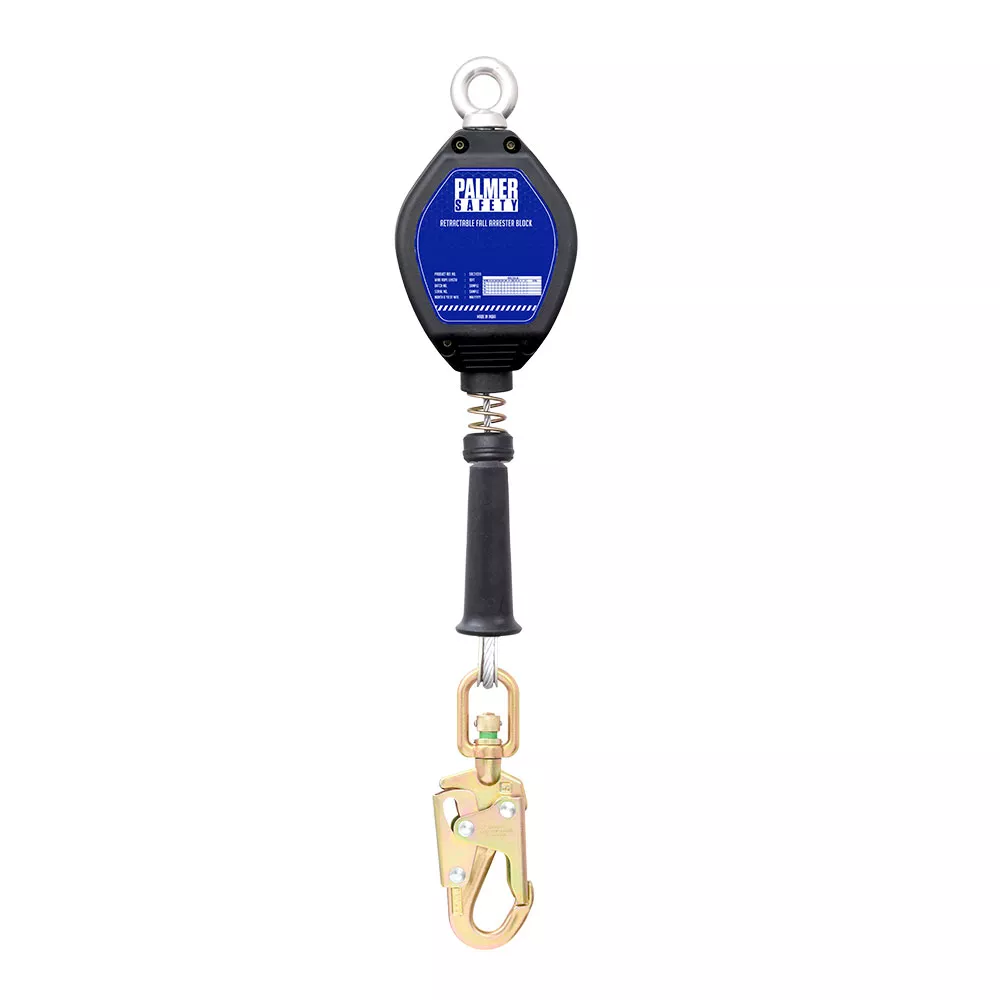 Palmer Safety SRD Self-Retracting Lifeline 11′ Galvanized Cable with Small Hook