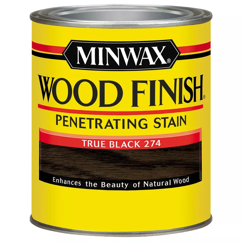 Penetrating Wood Finish, Oil Based, True Black, 1/2 Pt.