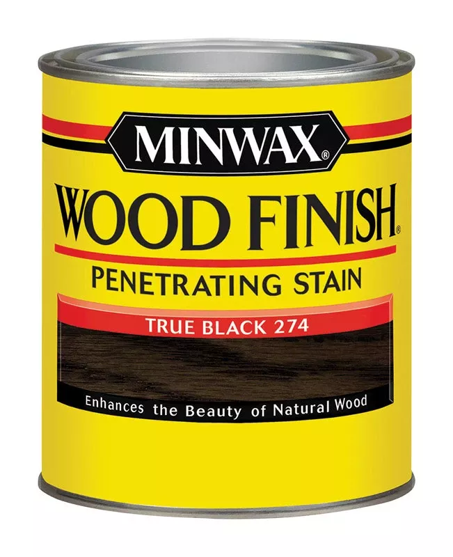 Penetrating Wood Finish, Oil Based, True Black, Qt.