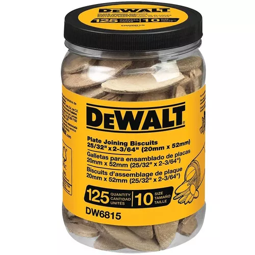 Plate Joiner Biscuit- #10- 125 Pack- Dewalt