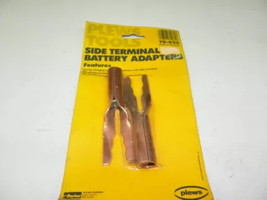 Plew 70-035 Side Terminal Battery Adapters GM Top Post Conversion NORS