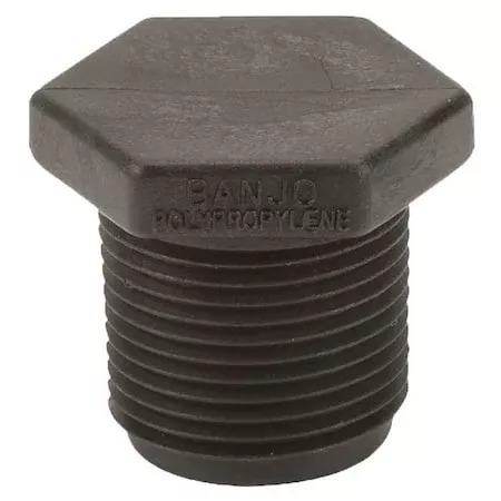 Plug, Polypropylene, 3/4", Schedule 80, 300 psi Max Pressure