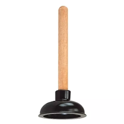 Plunger- Sink- 4" Cup- 9" Wood Handle - (Non Returnable)