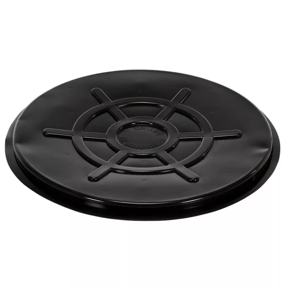 Polyethylene Drum Cover – DC-TP-B – 55 Gallon, Closed Head, Black – Vestil