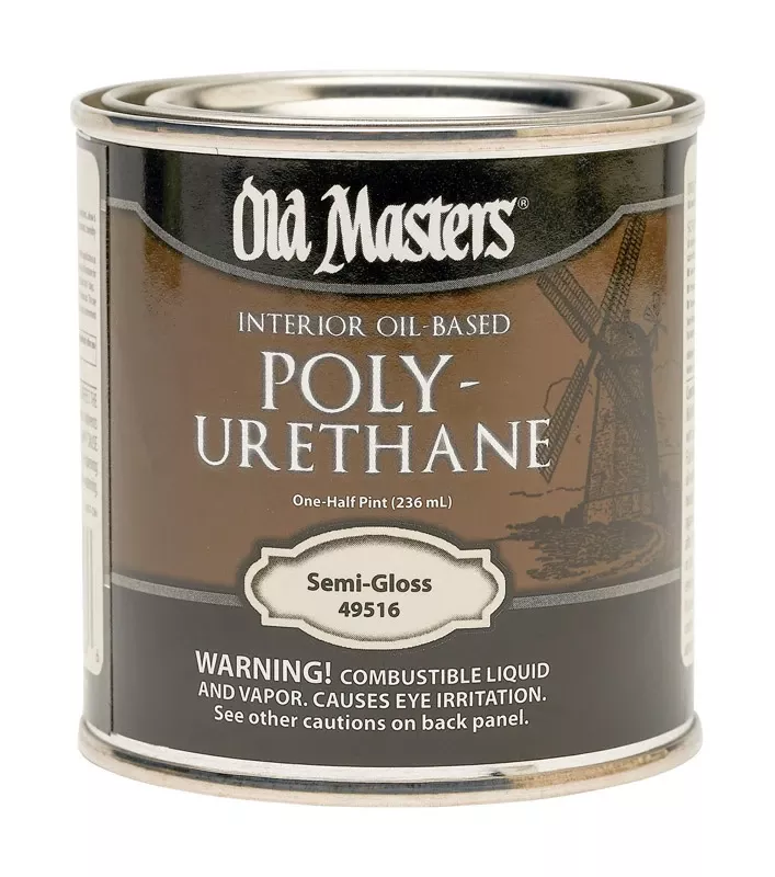 Polyurethane, Oil-based, Semi-gloss, Clear, 1/2-pt.