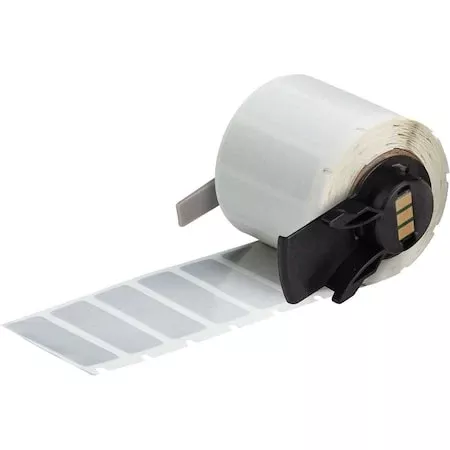 Pre-Cut Label Stock Roll, Silver, Gloss