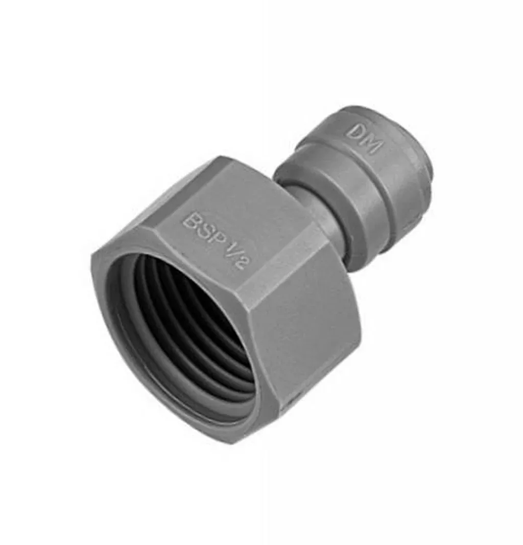 Push-In Adapter - Industrial Grade - 5/8"Fbsp X 3/8"OD