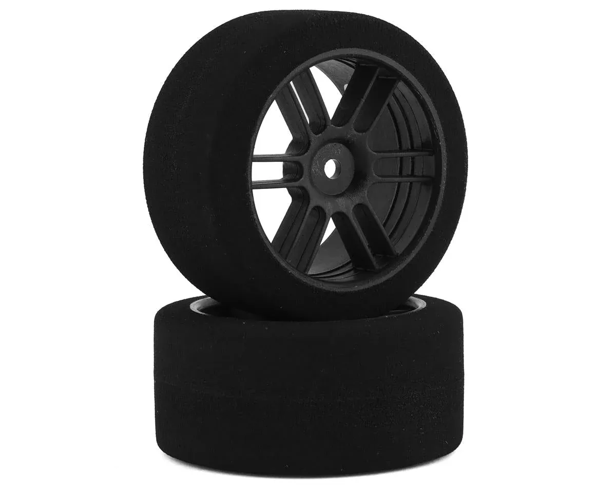 Rear 30mm Nitro Touring Foam Tire, Black Wheel, 40 (2) (BXRF3040B)