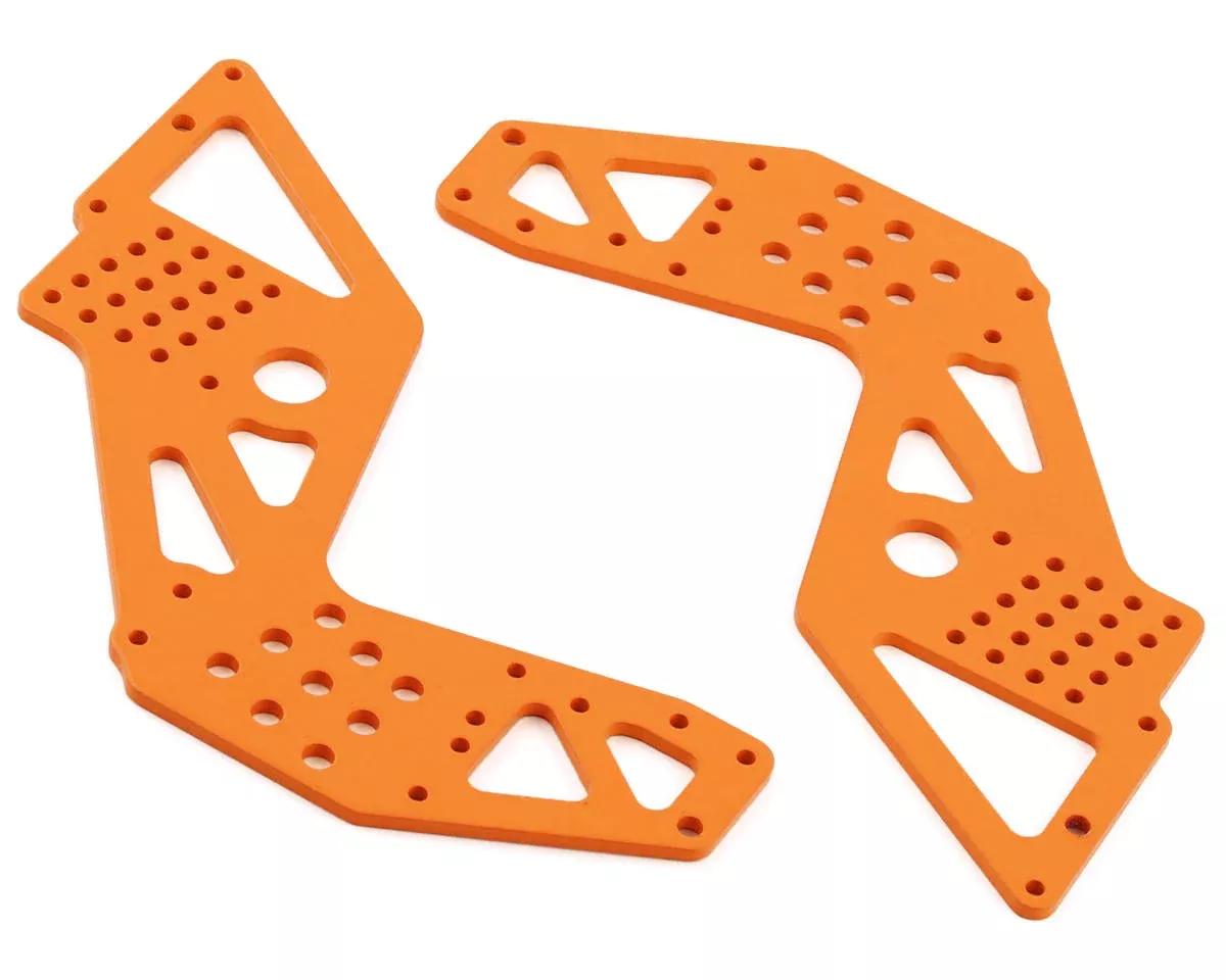 Rear Chassis Plate Orange for LMT Mega Bog Hog (2) (LOS241063)