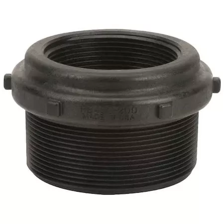 Reducing Bushing, Polypropylene, 4″ x 3″, Schedule 80, 300 psi Max Pressure