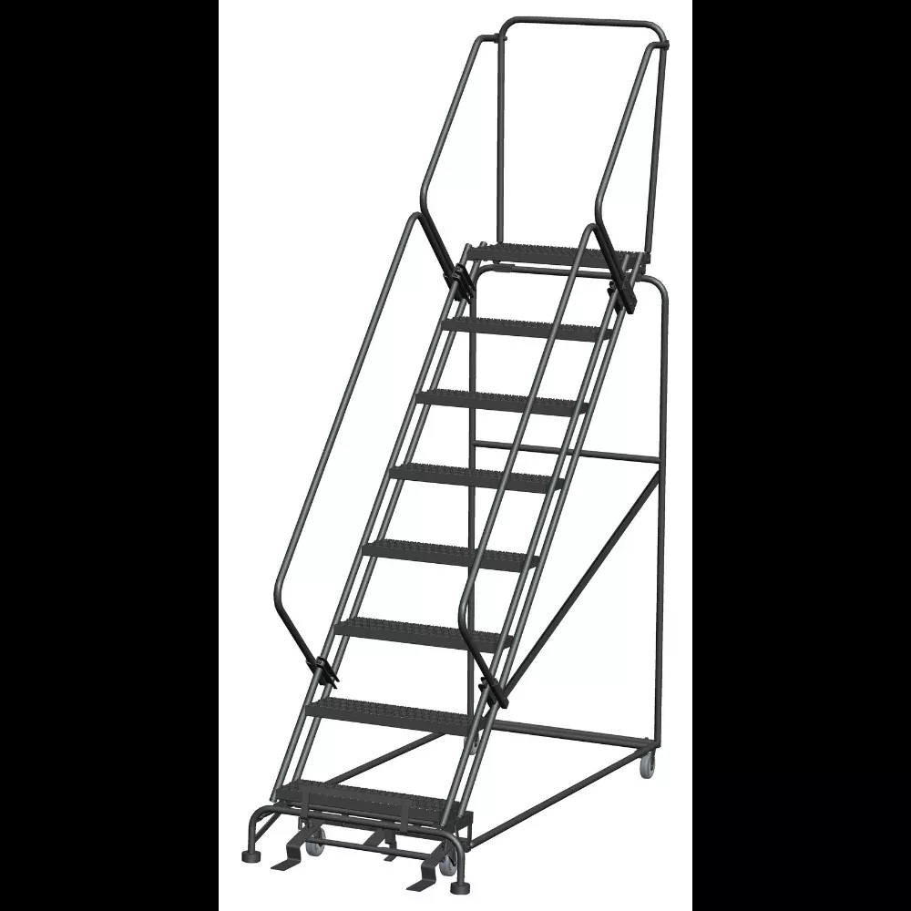 Rolling Ladder – 50° Slope Walk Down – 8 Step, Handrails – Ballymore