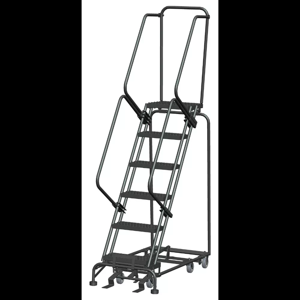 Rolling Ladder – All Direction – 6 Step, Handrails – Ballymore