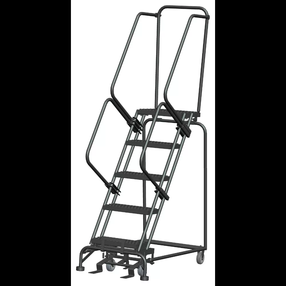 Rolling Ladder – M-2000 Series – 5 Step, Handrails – Ballymore