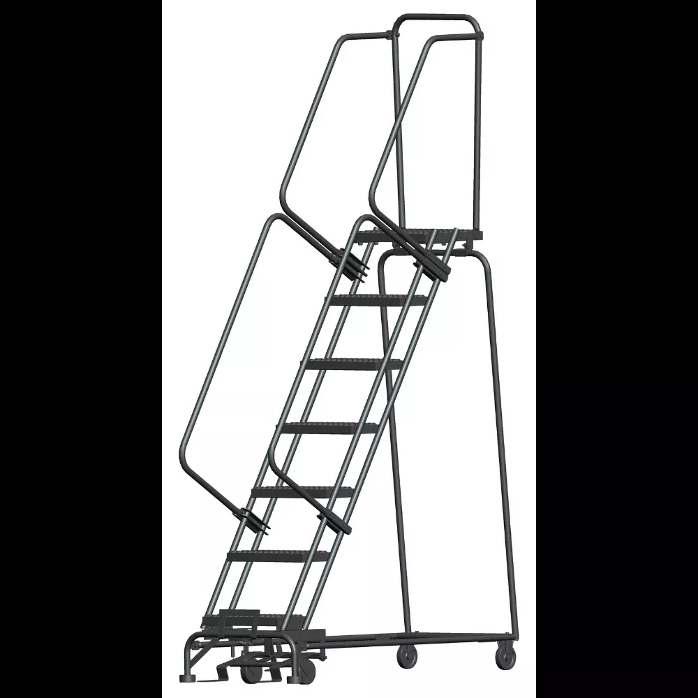 Rolling Ladder – M-2000 Series – 7 Step, Handrails – Ballymore