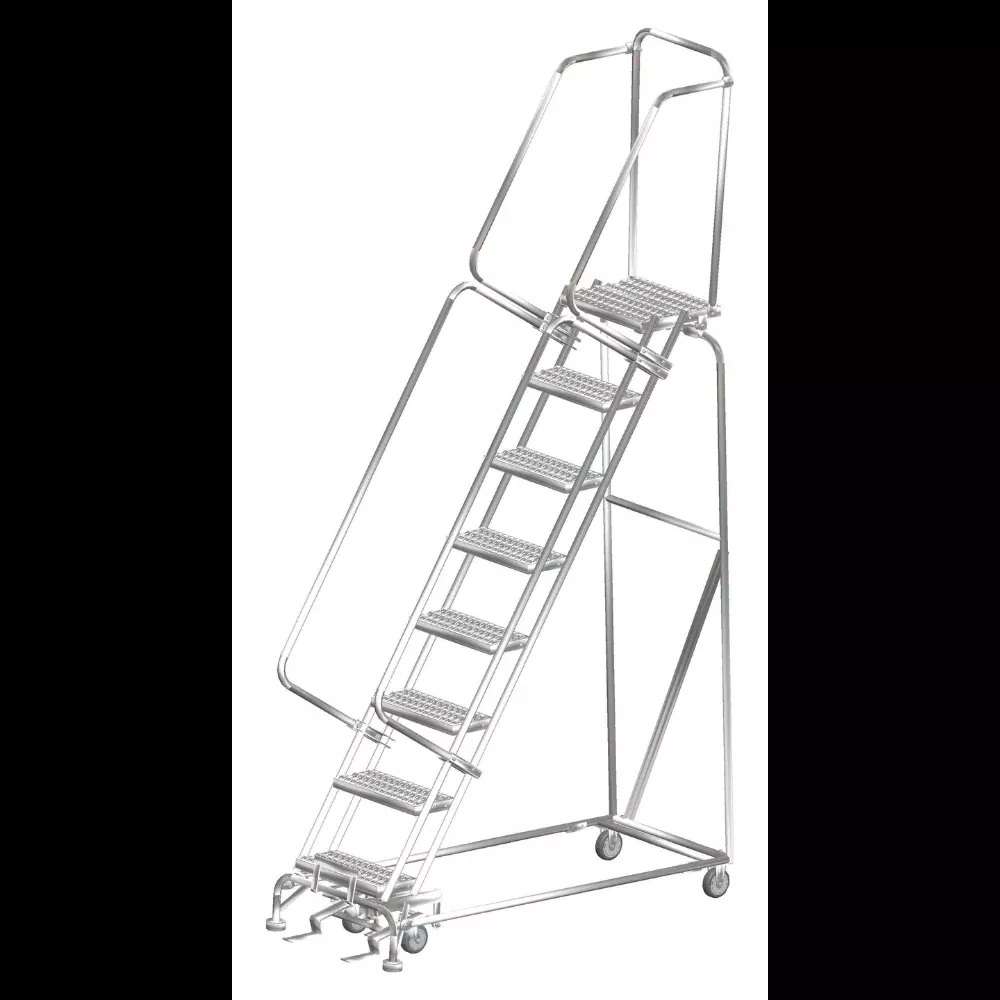 Rolling Ladder – M-2000 Series – 8 Step, Handrails – Ballymore