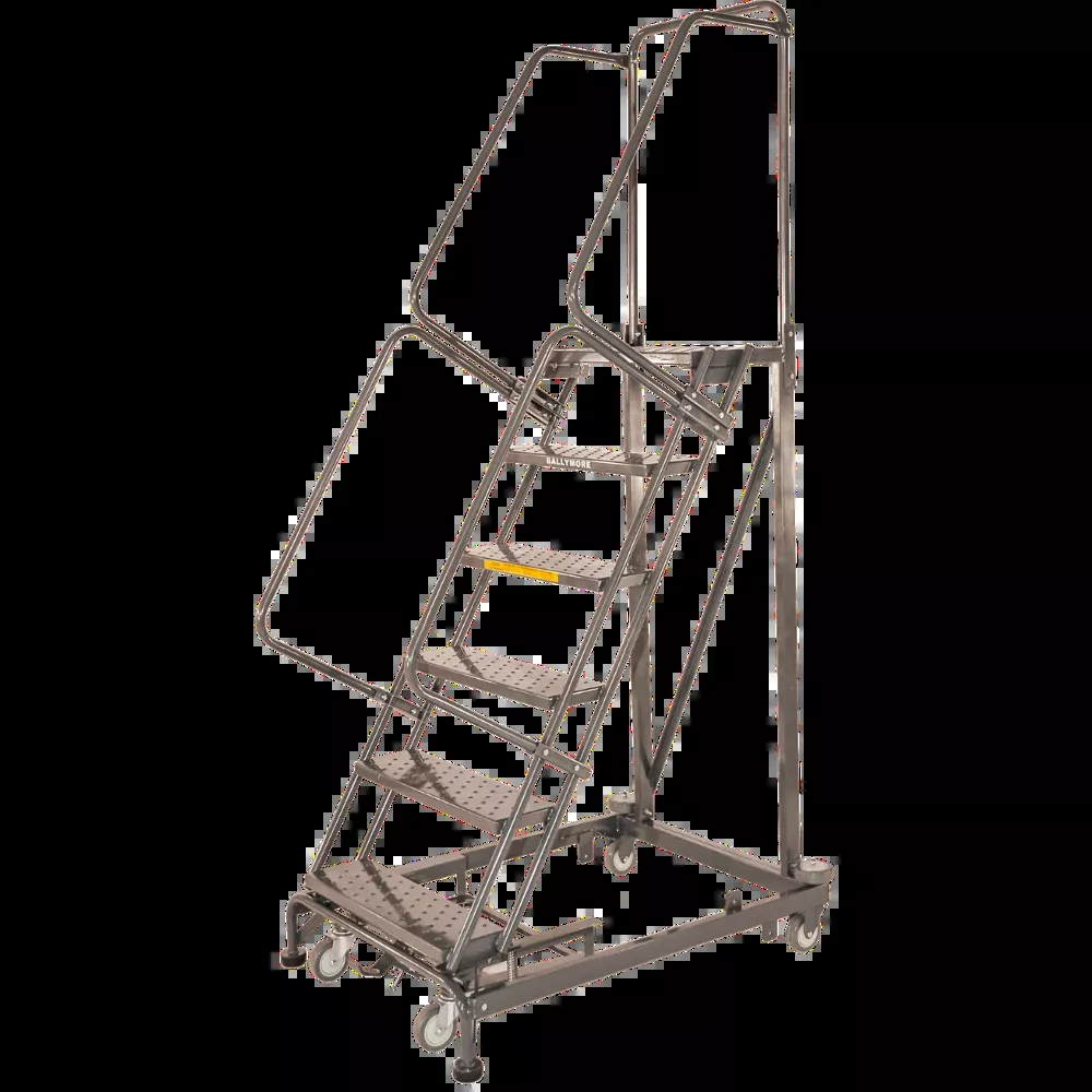 Rolling Ladder - Monster Line - 6 Step, Handrails - Ballymore