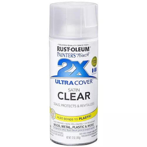 Rust-Oleum- Painter's Touch Ultra Cover- 2X- Clear- Satin- 12 oz
