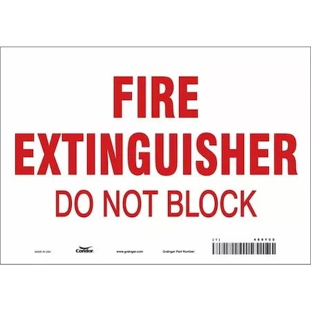 Safety Sign,10″ W,7″ H,0.004″ Thickness