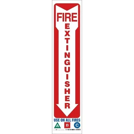Safety Sign,4″ W,18″ H,0.004″ Thickness