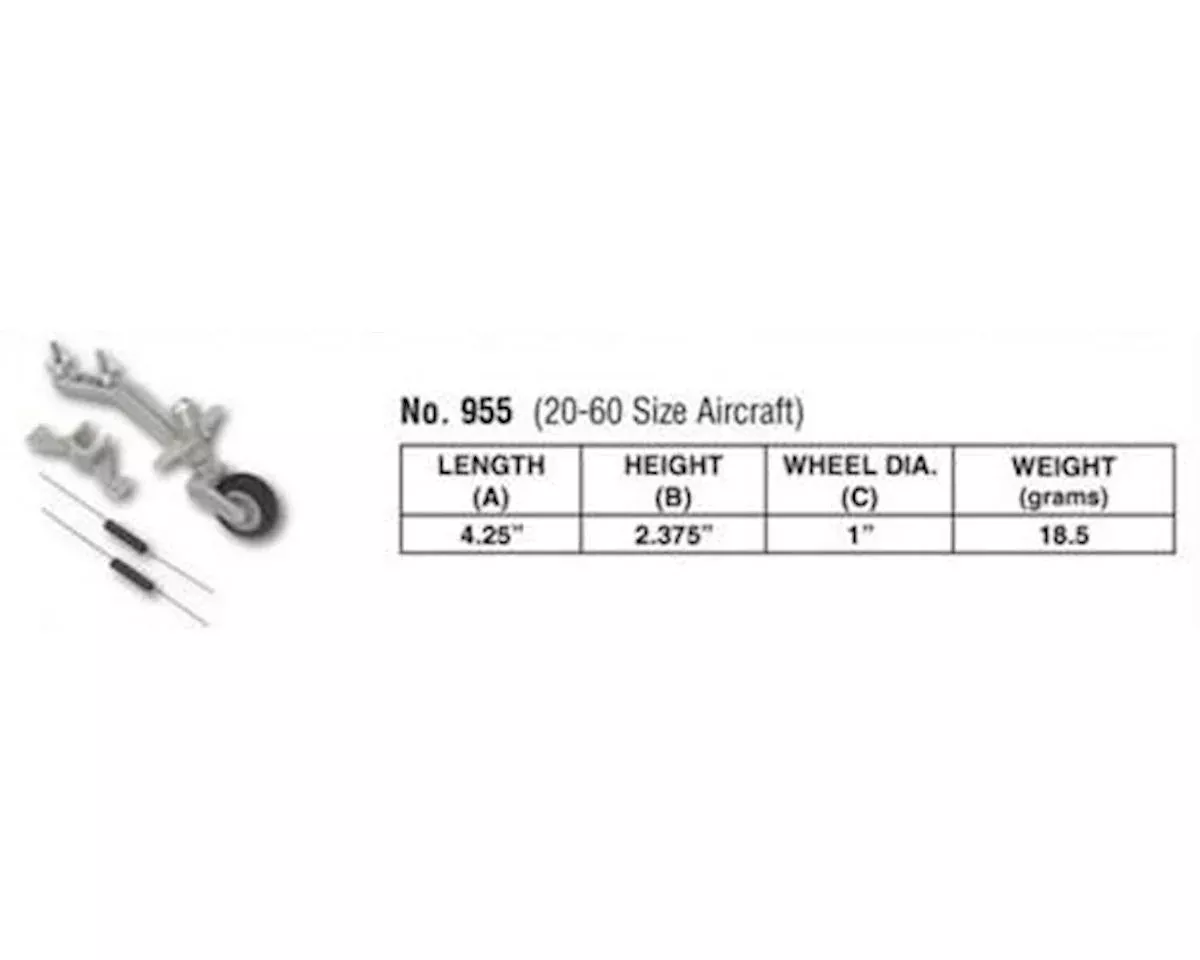 Semi-Scale Tail Wheel System (20-60) (DUB955)