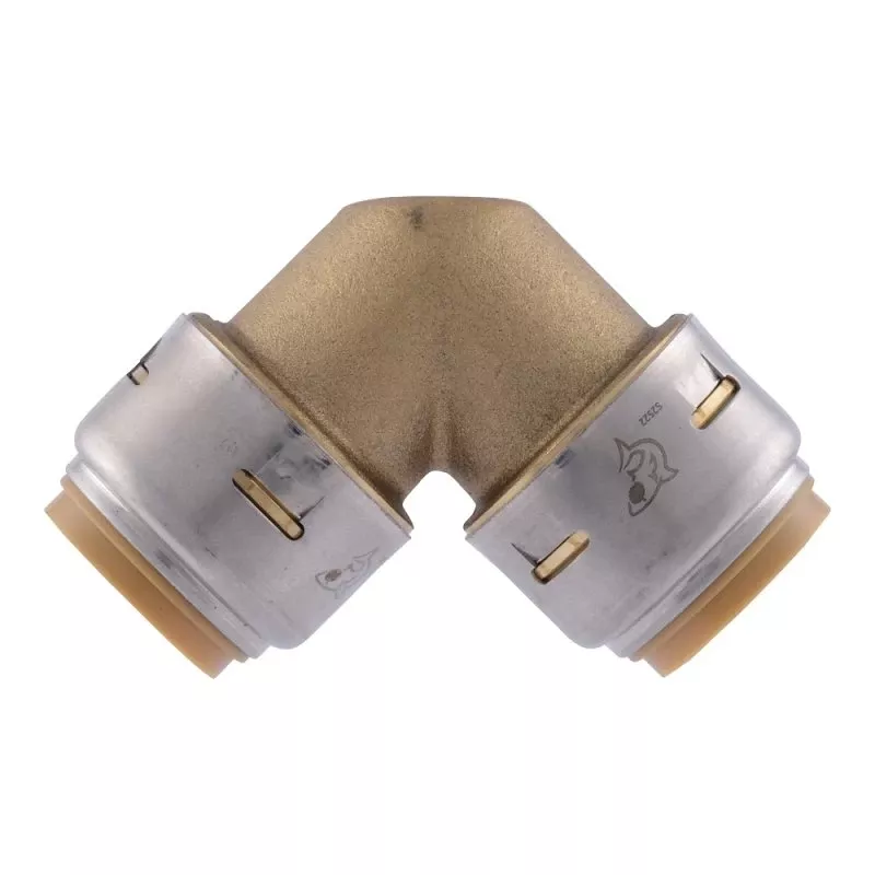 Sharkbite Push To Connect 3/4 In. Ptc X 3/4 In. D Brass 90 Degree Elbow