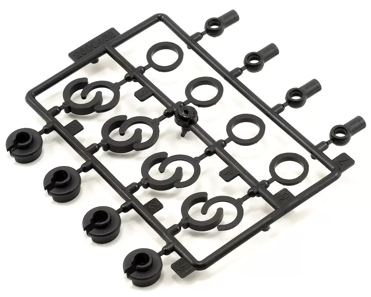 Shock End, Spring Cup, Spring Clip Set 1/10 2WD All (ECX1038)