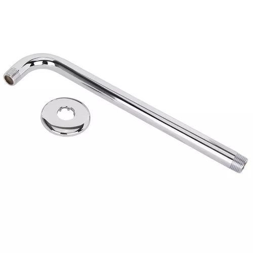 Shower Right Angle Arm- 1/2" x 12"- Stainless Steel