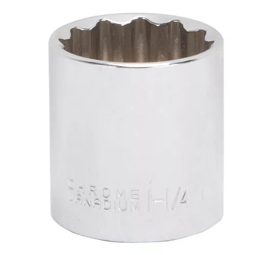 Socket Wrench- SAE- Socket- 1/2" Drive- 1 1/4"- 12 Point