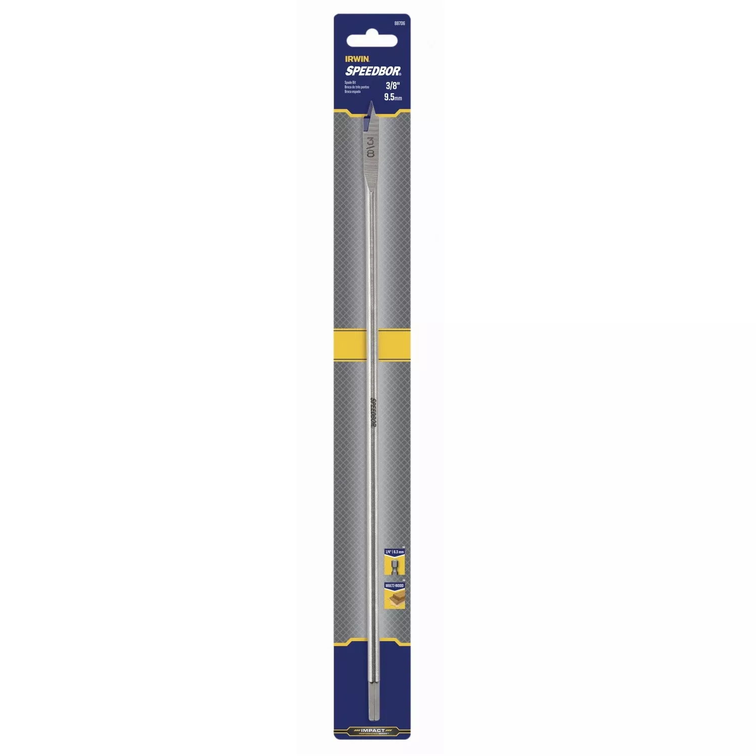 Speedbor Wood Boring Spade Drill Bit, 3/8 X 16 In.