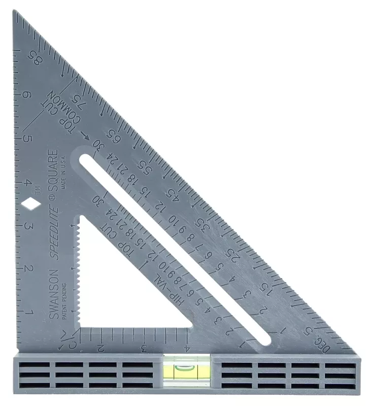 Speedlite 8 In. Plastic Rafter Square With Level - Model To111