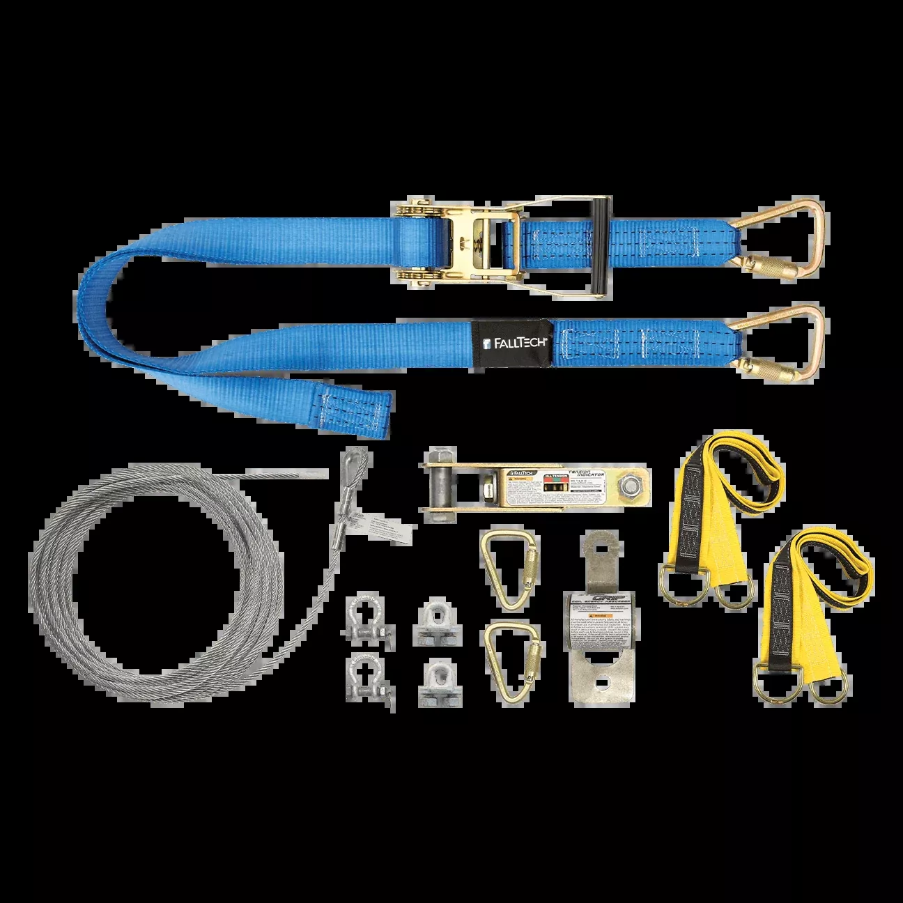 SteelGrip Plus Temporary Cable HLL System with Web Anchors – FallTech