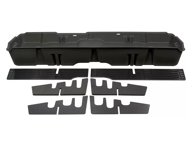 Storage/Gun Case for Chevy/GMC Silverado/Sierra HD Crew Cab (2007-2014) and Silverado/Sierra Light Duty Crew Cab (2007-2013) - Dark Gray
