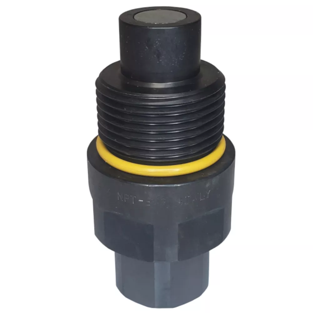 Stucchi 808101011, VEPHD Series, Threaded Flat Face Coupler, Connect Under Pressure