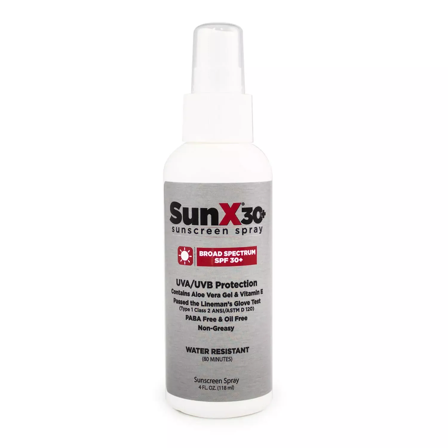 SunX30 Sunscreen Spray, 4 oz. Bottle