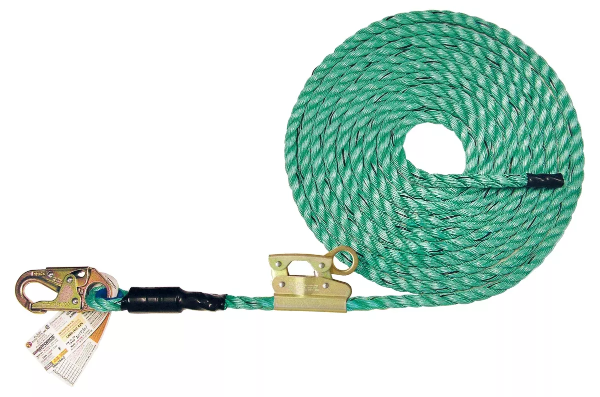 Super Anchor 30′ Maxima Lifeline with Snaphook and Mechanical Rope Grab 4087-30M