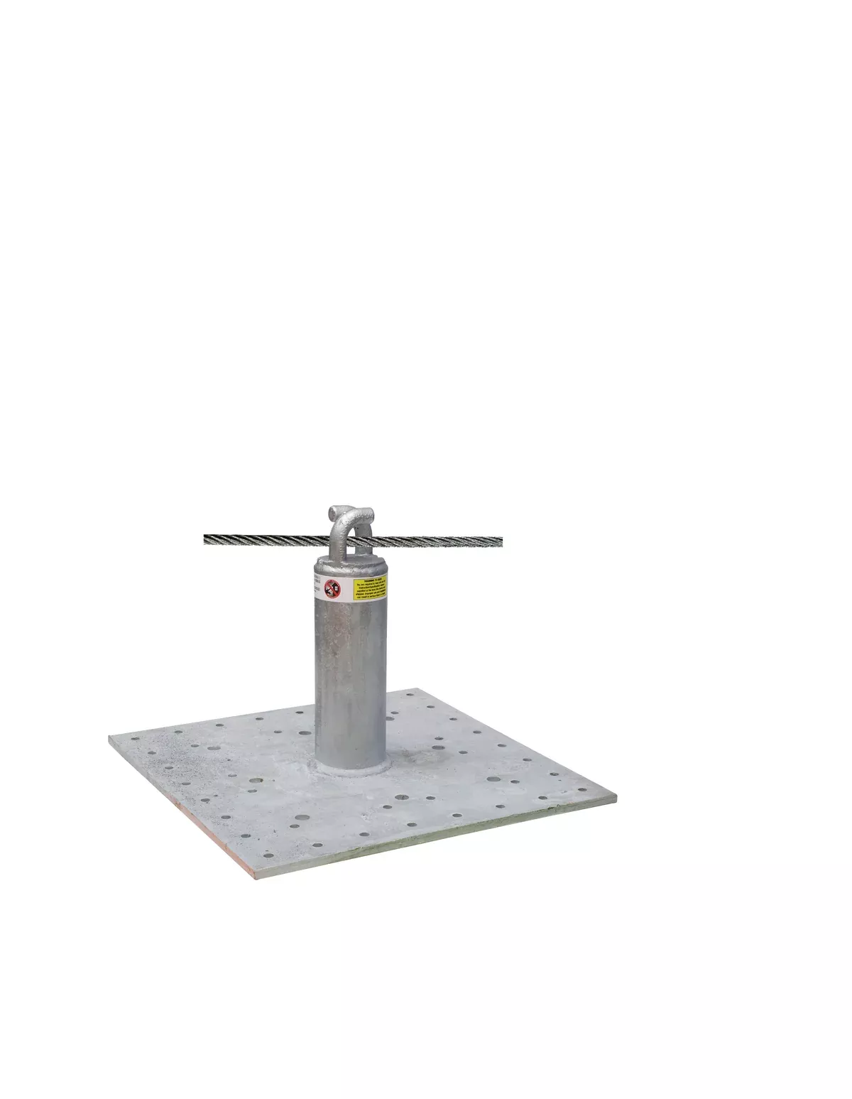 Super Anchor CRA 8″ Riser & Pass-Thru with 16×16 Base Plate.Schedule 40, 3″ OD, HDG 1035-PG
