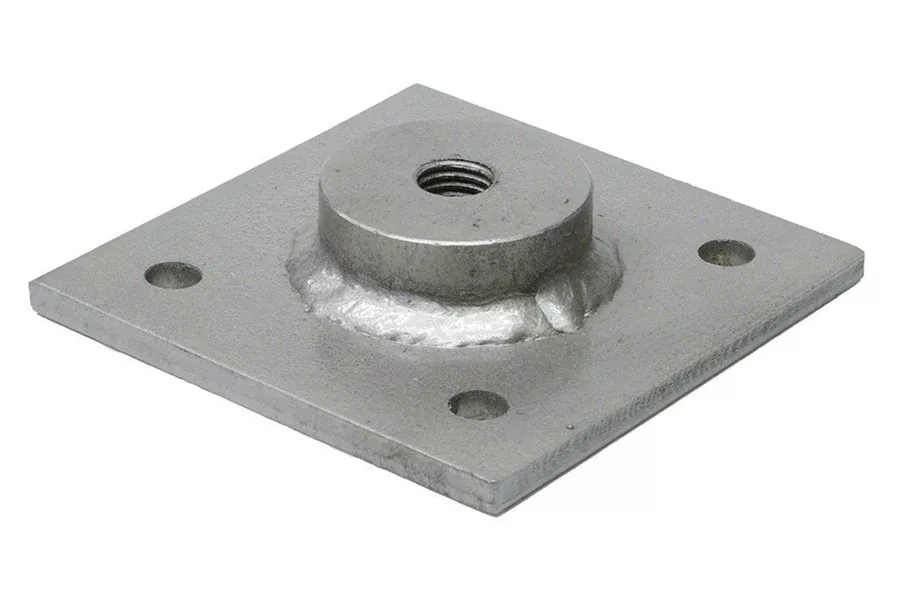 Super Anchor CRA D-Plate Anchor – 6″x6″ bolt attach – HDG – 1028-DB6