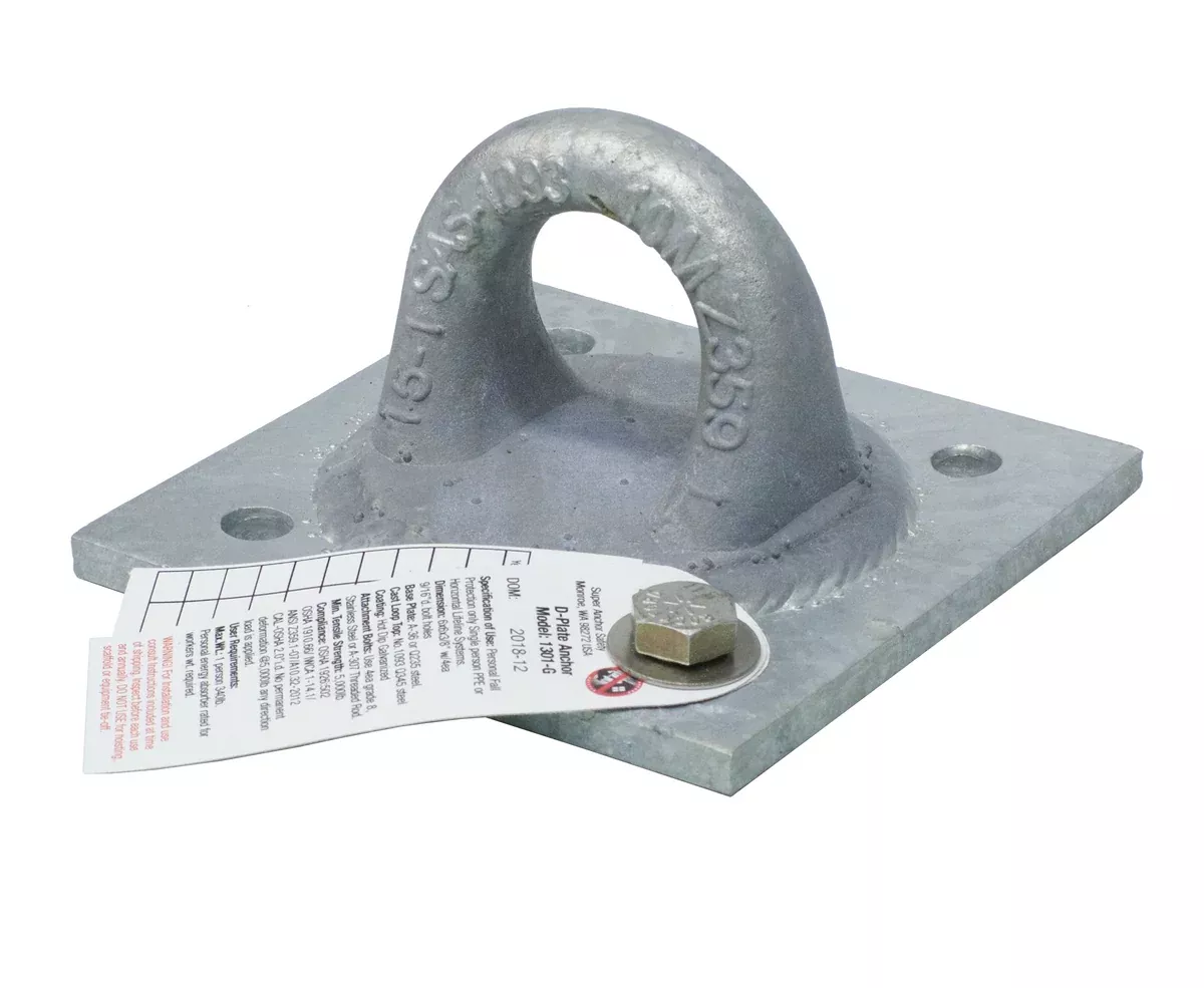 Super Anchor D-Plate Anchor certified for Hoisting & Rigging – 1301-G10M