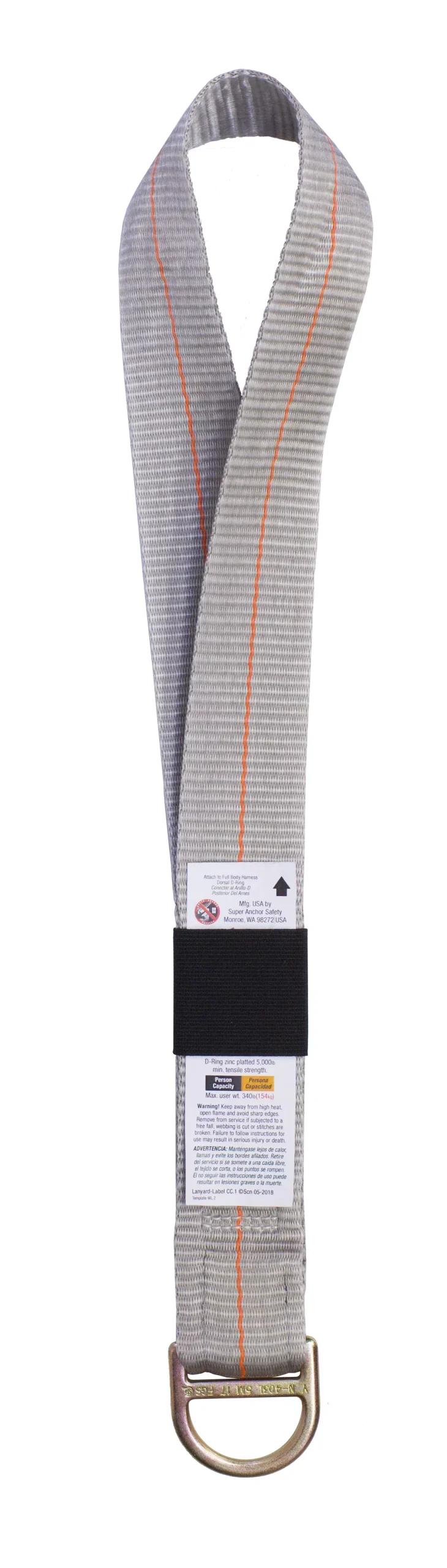 Super Anchor ExTender Lanyard UltraLite with Small D-ring 6002-D