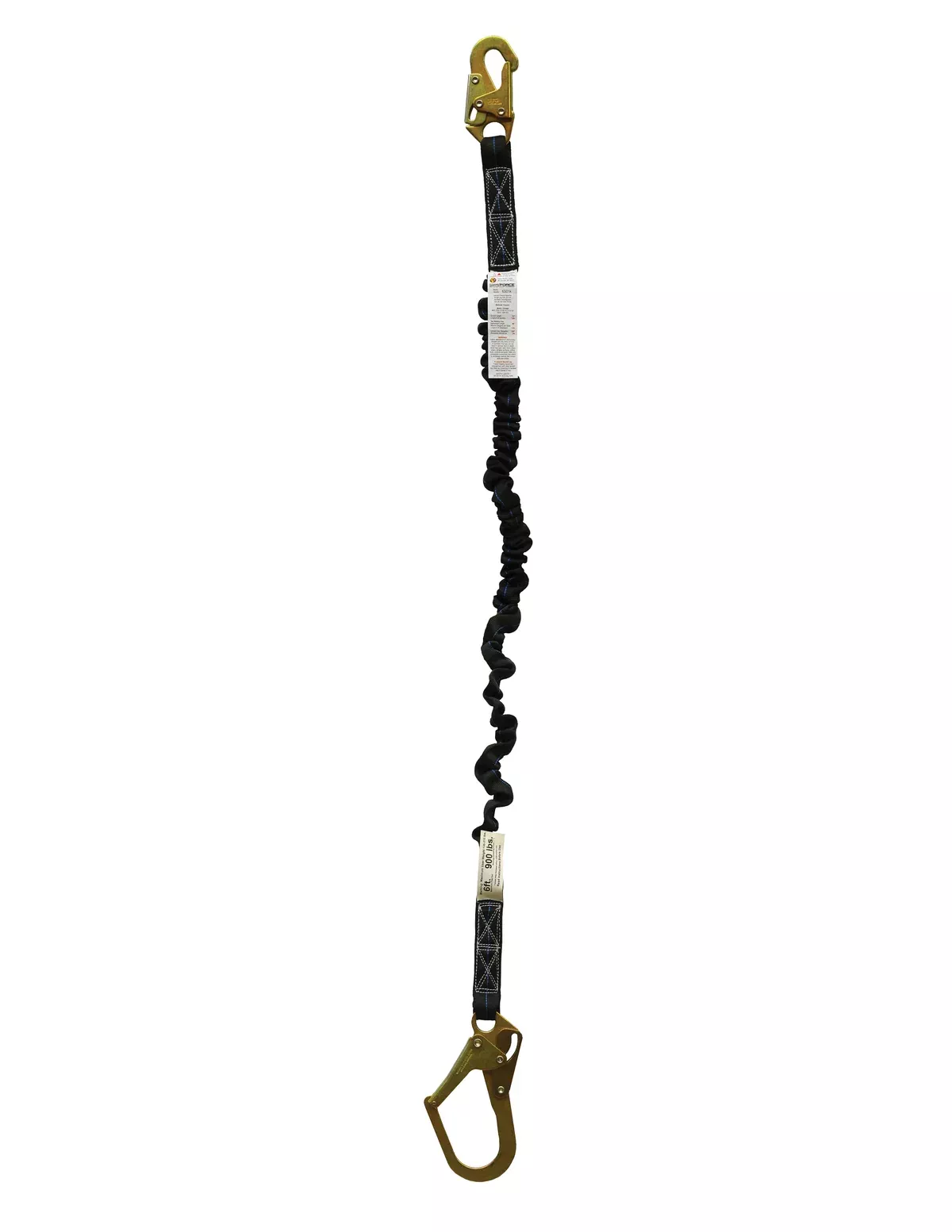 Super Anchor Flex Energy Absorber Lanyard with Snaphook & Rebar Snaphook end 6502k
