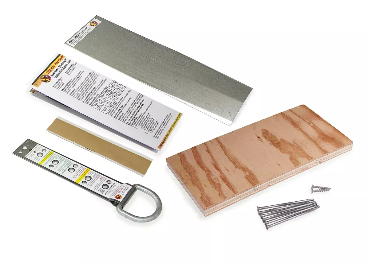Super Anchor RS-10 Single D-Ring anchor with RetroFlashing Kit Set. 2405